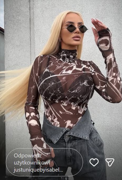 Izabela Macudzińska w prześwitach