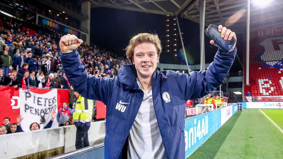 Tim Pieters po zwycięstwie z Ajaksem w Pucharze Holandii