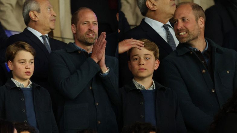 Książe William i George wpadli na mecz