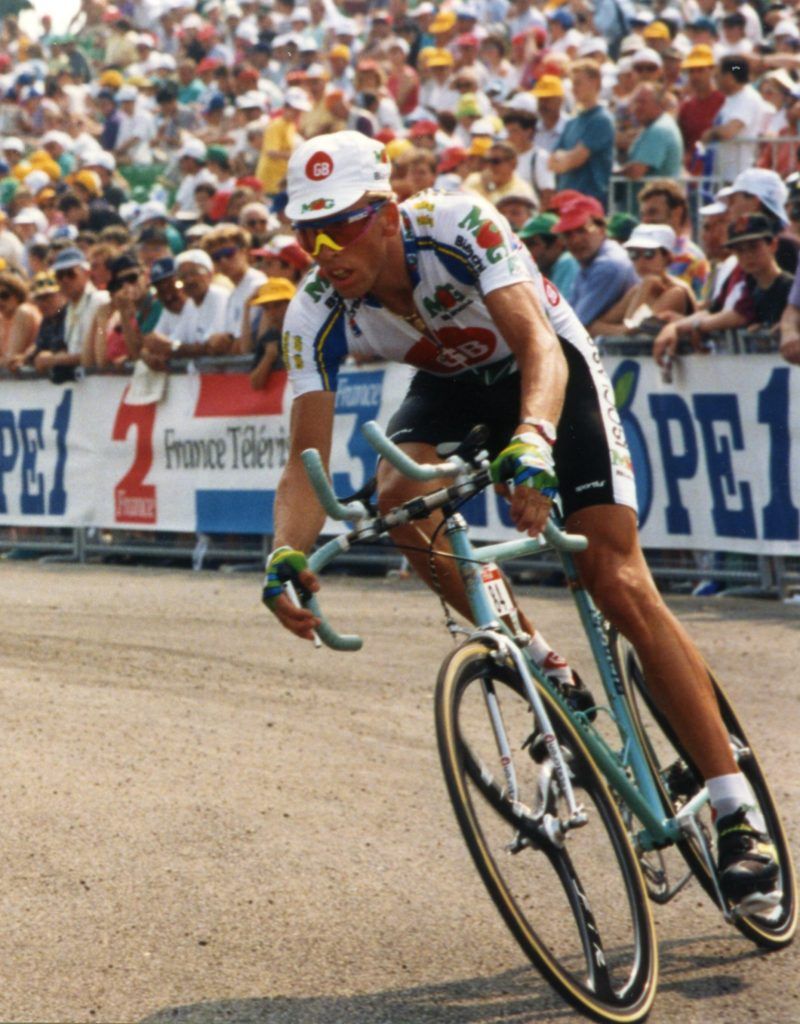 Zenon Jaskuła w trakcie Tour de France 1993 fot. domena publiczna