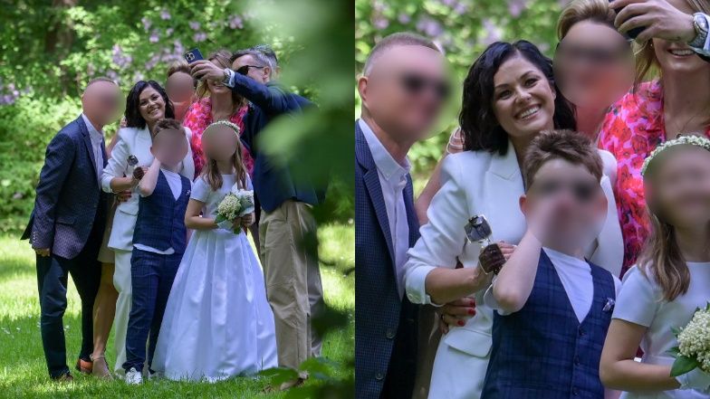 Katarzyna Cichopek przyłapana po komunii córki. Towarzyszyli jej bliscy i Maciej Kurzajewski
