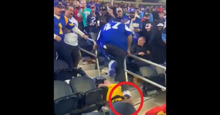 Kopali go po głowie. Dramatyczne sceny w nagraniu ze stadionu