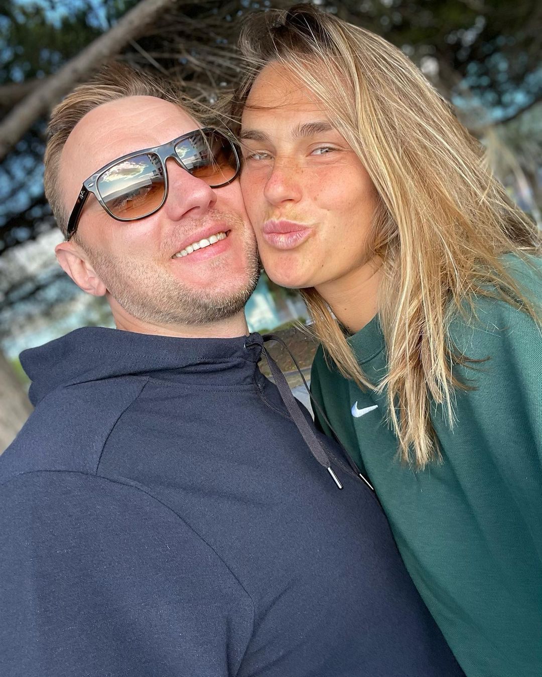 Aryna Sabalenka i Konstantin Kołcow