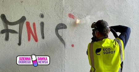 "Dzieła" wandali znikają. W Sopocie lasera używają