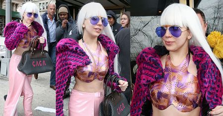 Lady Gaga cała na różowo! (FOTO)