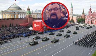 Steven Seagal na paradzie w Moskwie. Jest nagranie