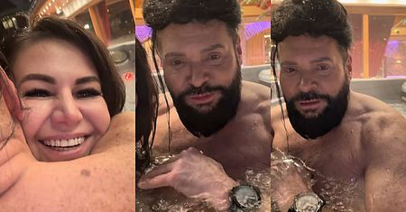 Krzysztof i Maja Rutkowscy wyskoczyli z ciuchów. Nowy rok witali rozgogoleni w POKAŹNYM jacuzzi