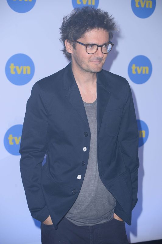 Kuba Wojewódzki na ściance TVN-u