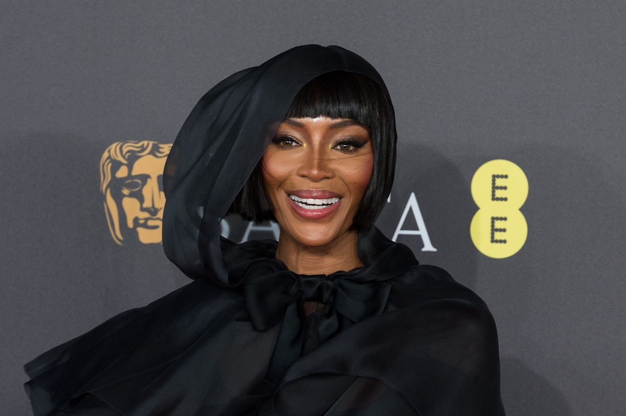 LONDON, UNITED KINGDOM - FEBRUARY 18, 2024: Naomi Campbell  attends the EE BAFTA Film Awards ceremony at The Royal Festival Hall in London, United Kingdom on February 18, 2024. (Photo credit should read Wiktor Szymanowicz/Future Publishing via Getty Images)
