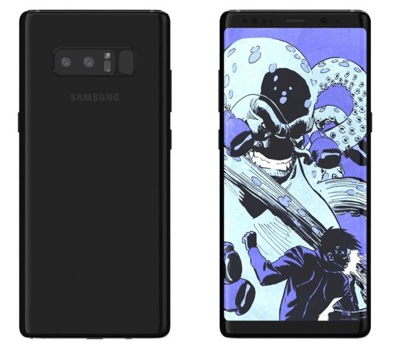 Galaxy Note 8 render