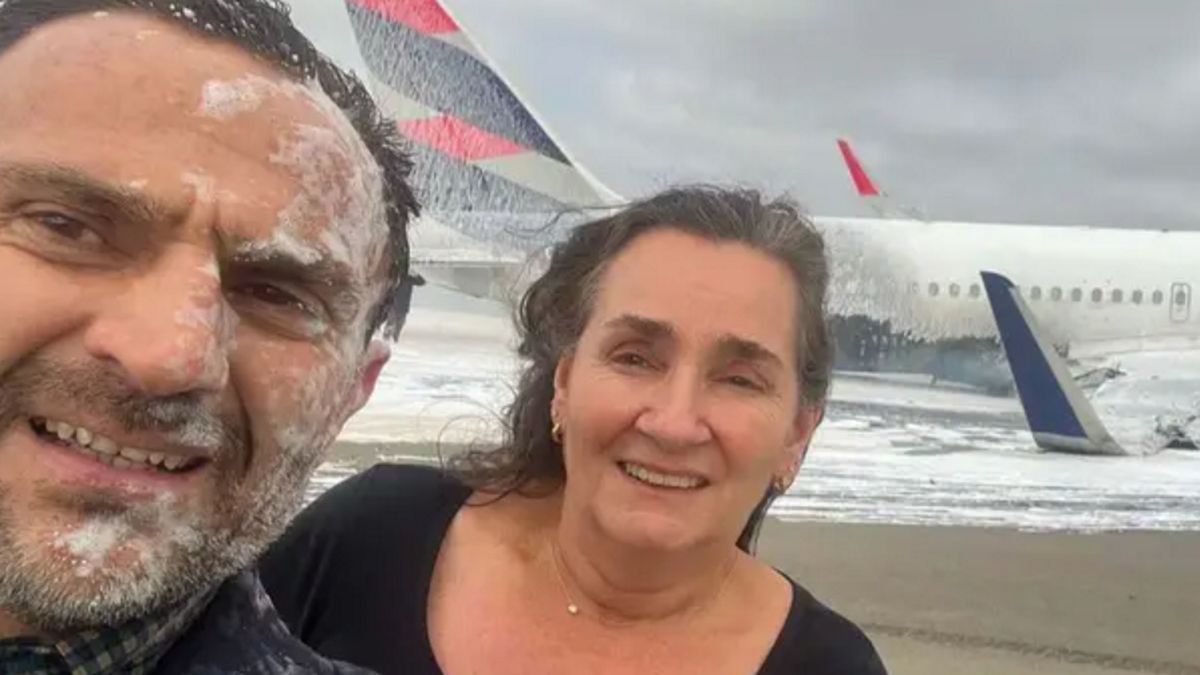 Para zrobiła selfie zaraz po zderzeniu