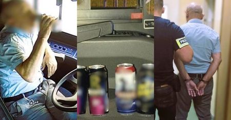 Pijany prowadził autobus. Po drodze popijał piwo
