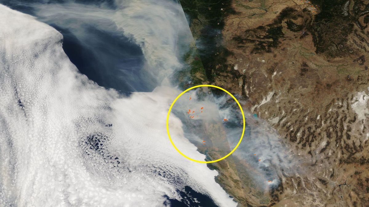 Zdjęcia satelitarne NASA pokazują stan pożarów w USA. Jest źle 1