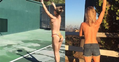 Joanna Krupa topless gra z mężem w kosza (FOTO)