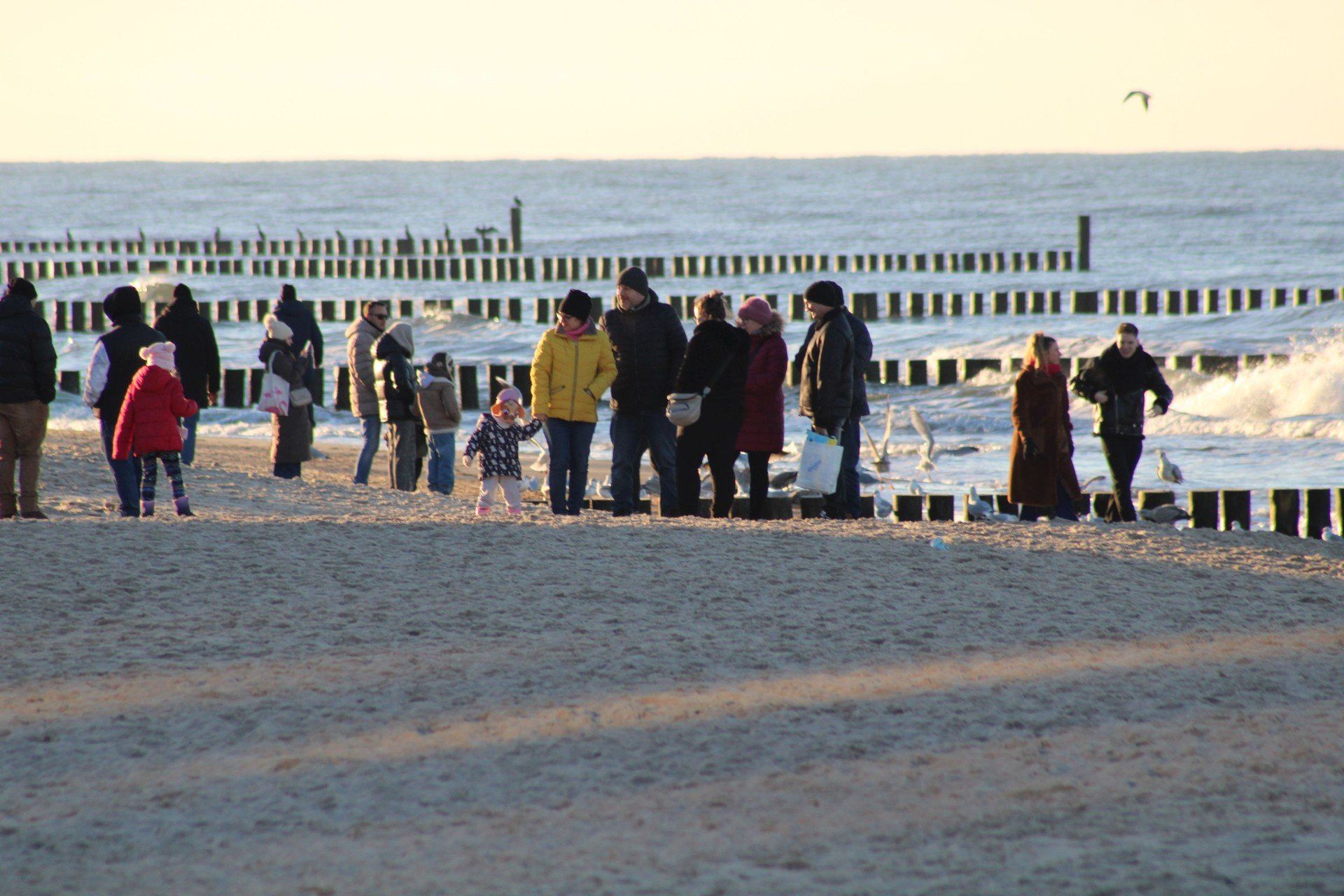 Sobota na plaży w Mielnie.