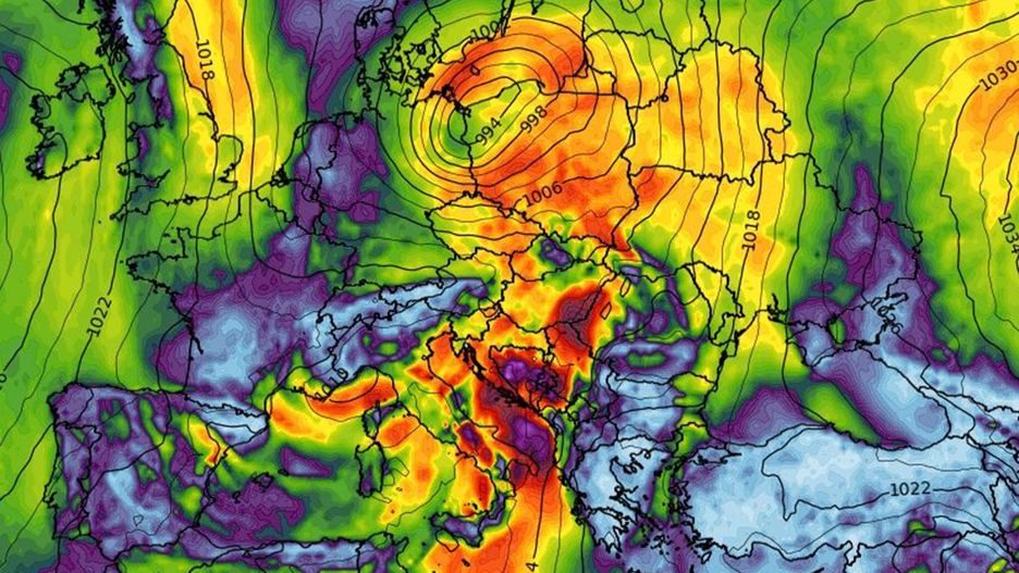 Pogoda. Załamanie pogody. Wichura i ulewy 