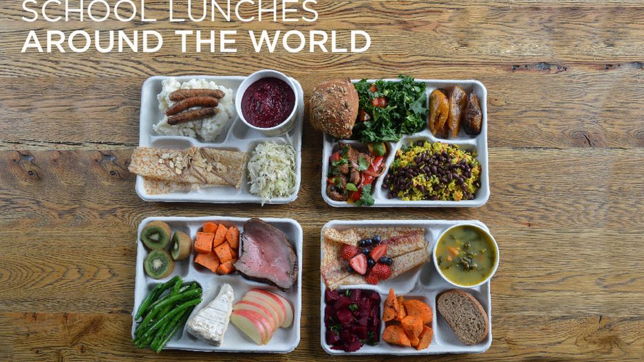 Co dzieci w różnych krajach jedzą na stołówce?