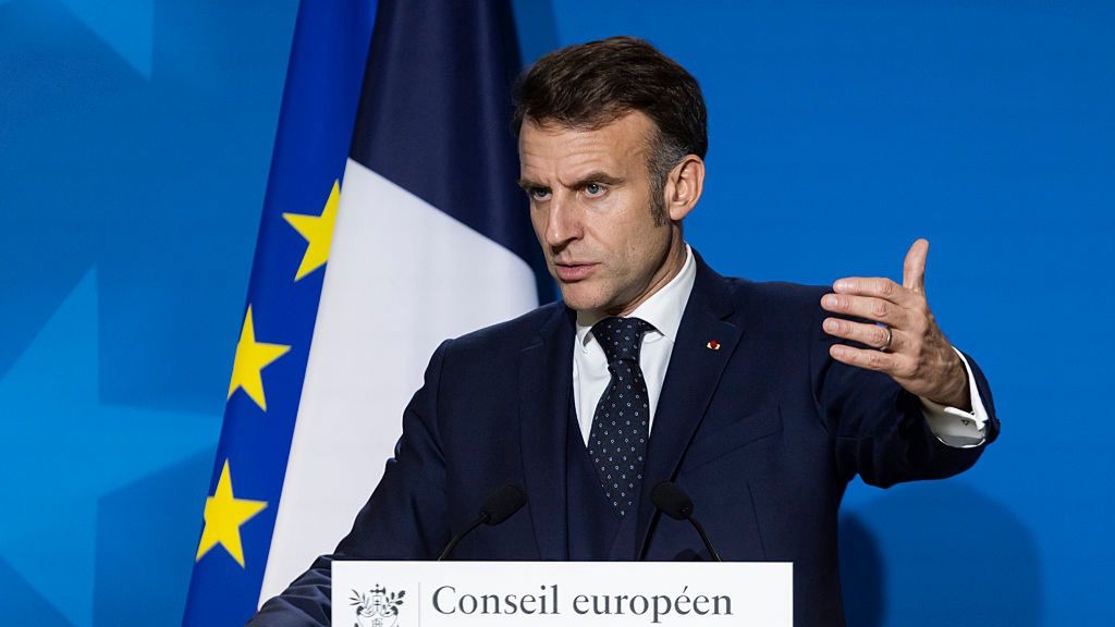 European Council Summit In Brussels - December 2025
President of France Emmanuel Macron holds a press conference after the end of the European Council summit the EU leaders meeting at the headquarters of Europe. The French President did a statement and answered questions from journalists of international media and press. Leaders discussed among other topics to provide support and a new 90 billion euro loan to Ukraine, the usage of frozen in the EU Russian assets, the multiannual budget, enlargement and the EU Mercosur trade agreement. Brussels, Belgium on December 19, 2025 (Photo by Nicolas Economou/NurPhoto via Getty Images)
NurPhoto
french, emmanuel jean-michel frédéric macron