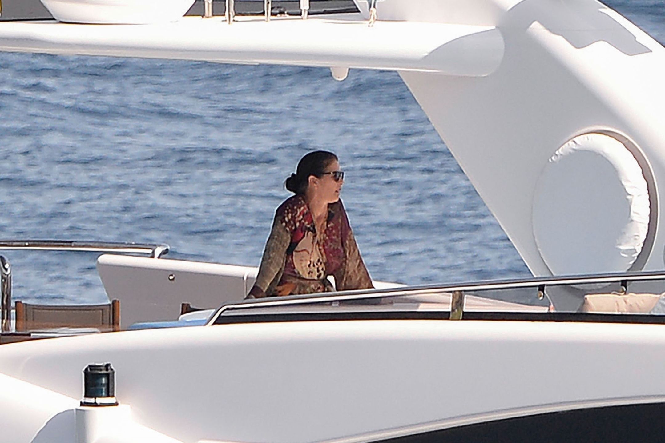 Catherine Zeta Jones z mężem Michaelem Douglasem i dziećmi na jachcie na Majorce