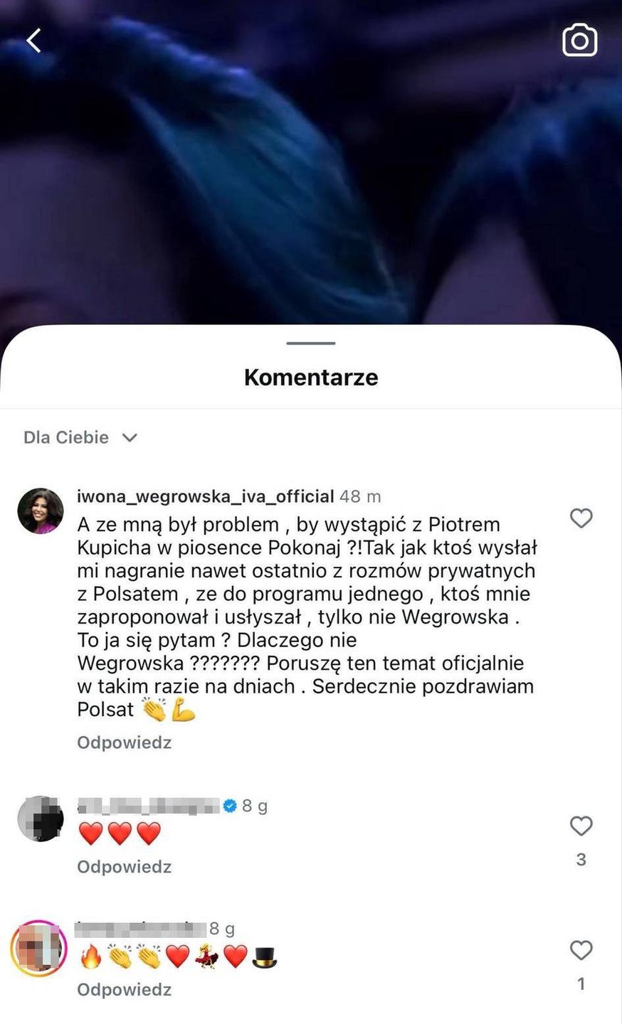 Iwona Węgrowska próbuje ustalić powód braku zaproszenia