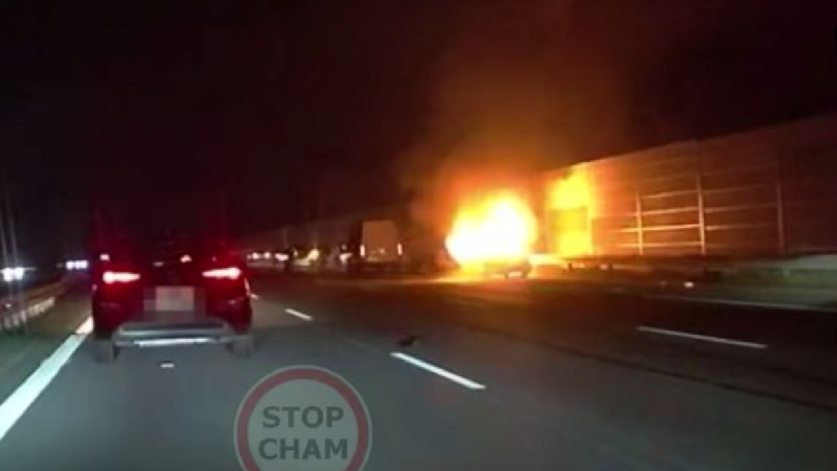 Kia momentalnie stanęła w płomieniach