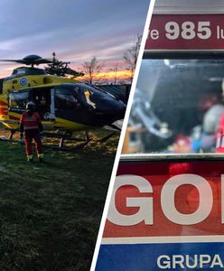 Zasłabł na szlaku, wezwano śmigłowiec LPR