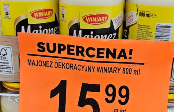 Majonez Winiary za 16 zł, Hellmann's - za 26 zł