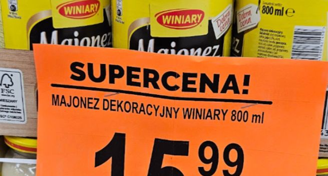 Majonez Winiary za 16 zł, Hellmann's - za 26 zł