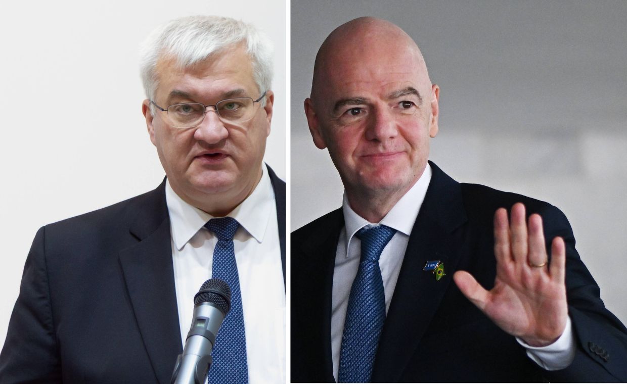 wiadomości,aktualności,WP Wiadomości Skandaliczny pomysł szefa FIFA ws. Rosji. Kijów ostro odpowiedział