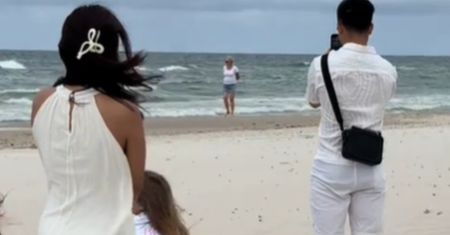 Pojawił się na plaży w Łebie. Ludzie aż łapali za telefony