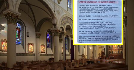 Lista grzechów w krakowskim kościele. Zaskoczyła nawet księży