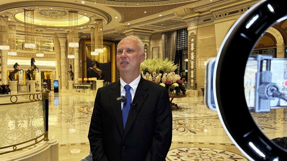 Temporary
Kirill Dmitriev, the head of the Russian Direct Investment Fund, speaks to journalists at the Ritz Carlton hotel in Riyadh, Saudi Arabia, Tuesday, Feb. 18, 2025. (AP Photo/Baraa Anwer)
Baraa Anwer