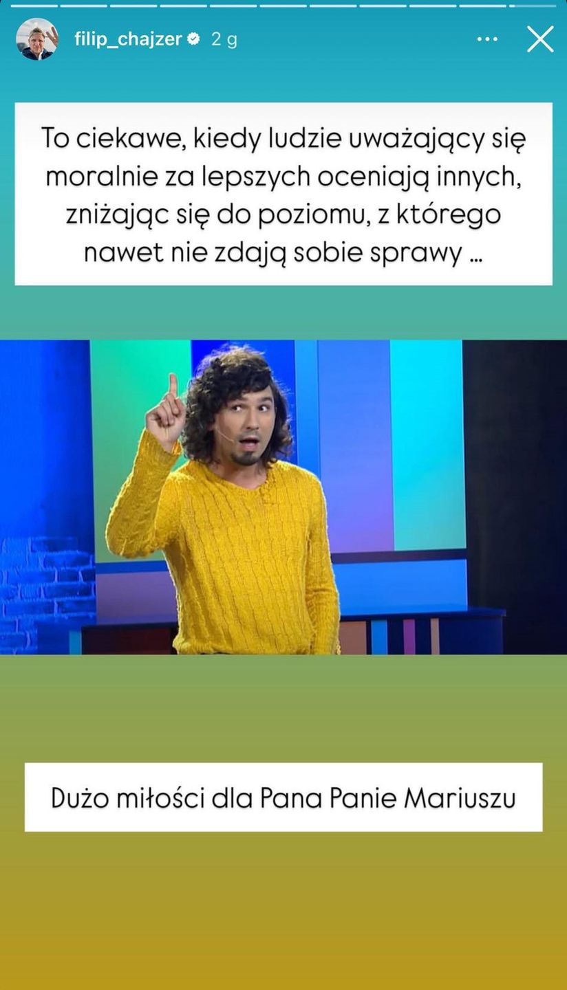 Okoliczności konfliktu Mariusza Kałamagi i Filipa Chajzera
