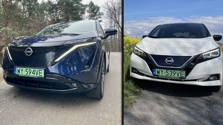 Dwa "elektryki" od Nissana. Modele Ariya i Leaf dzieli dekada, ale to przepaść
