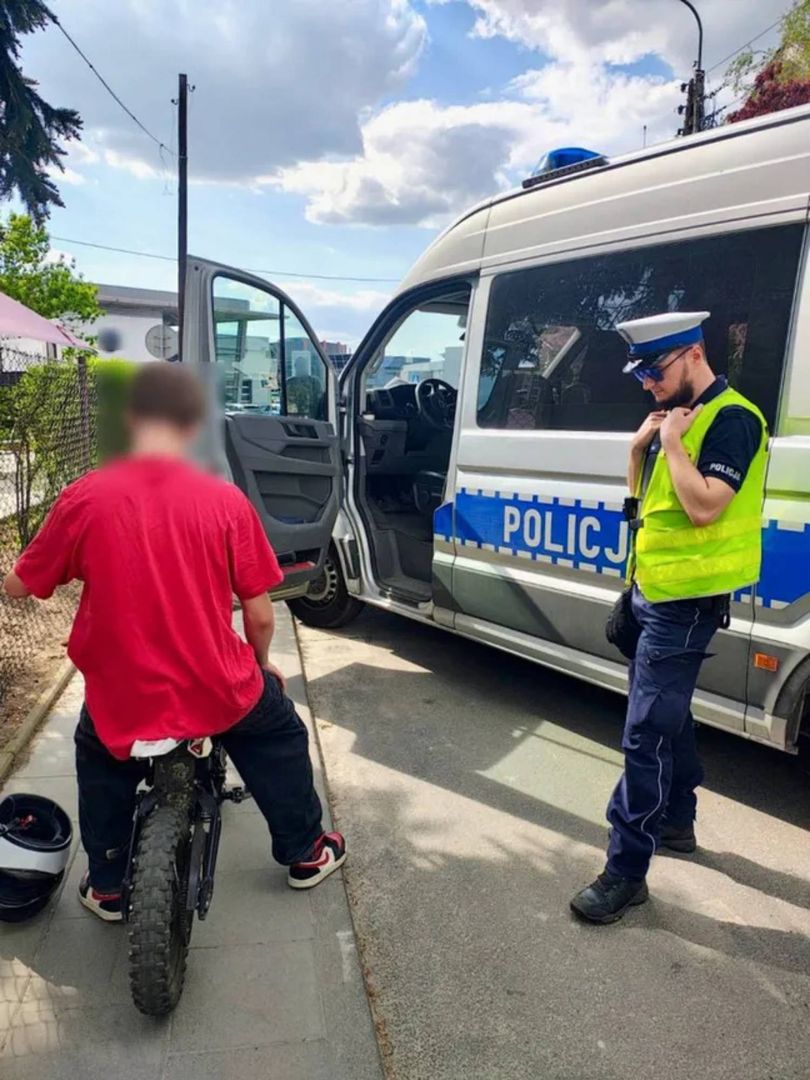14-latek bez uprawnień jechał motocyklem 