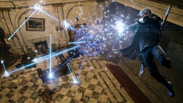 Devil May Cry 5 - rykoszetujące strzały