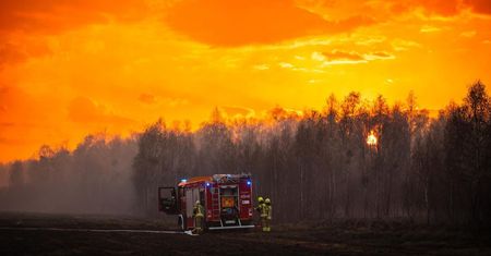 Pożar nad Biebrzą to podpalenie? Policja zbiera dowody