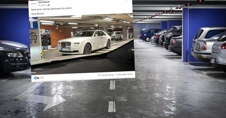 "Tak parkują cwaniacy". Pokazał zdjęcie z galerii w Poznaniu