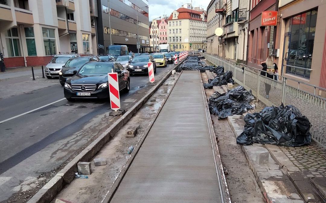 Wrocław. Zmiana organizacji ruchu na ul. Ruskiej i św. Mikołaja. Utrudnienia potrwają miesiąc