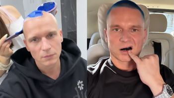 Bart Pniewski zaszalał z fryzurą. Różowe włosy zamienił na BŁĘKIT [ZDJĘCIA]