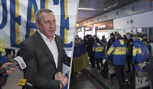 Sportowcy z Ukrainy na warszawskim lotnisku. "Będą strzelać we wszystkich Rosjan, jeżeli będą nam robić zło"