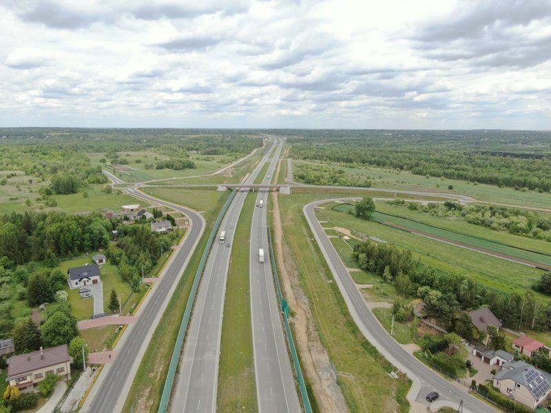 Stan budowy autostradowej (A1) obwodnicy Częstochowy, maj 2022, 434 km+600