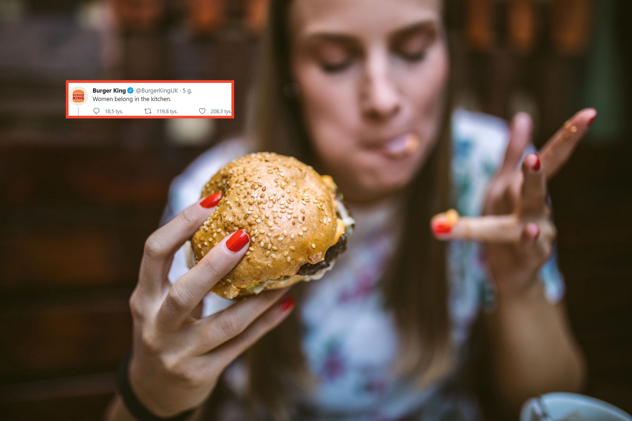 Burger King wywołał burzę w Dzień Kobiet. W internecie aż huczy