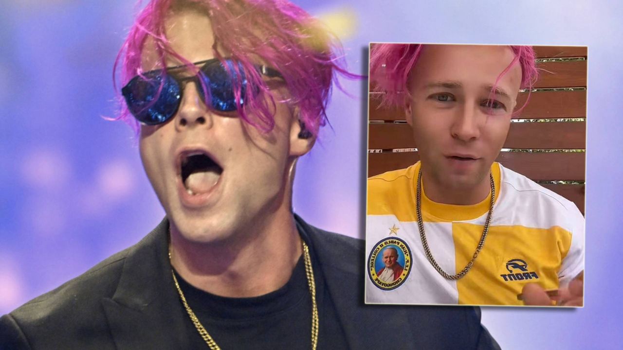 Skolim w koszulce z PAPIEŻEM. Przesadził z modowymi eksperymentami?