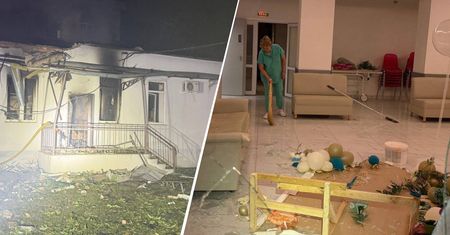 Uderzyli w szpital. Budynek stanął w płomieniach