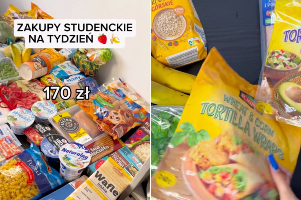 Zakupy studenckie na tydzień - Pyszności