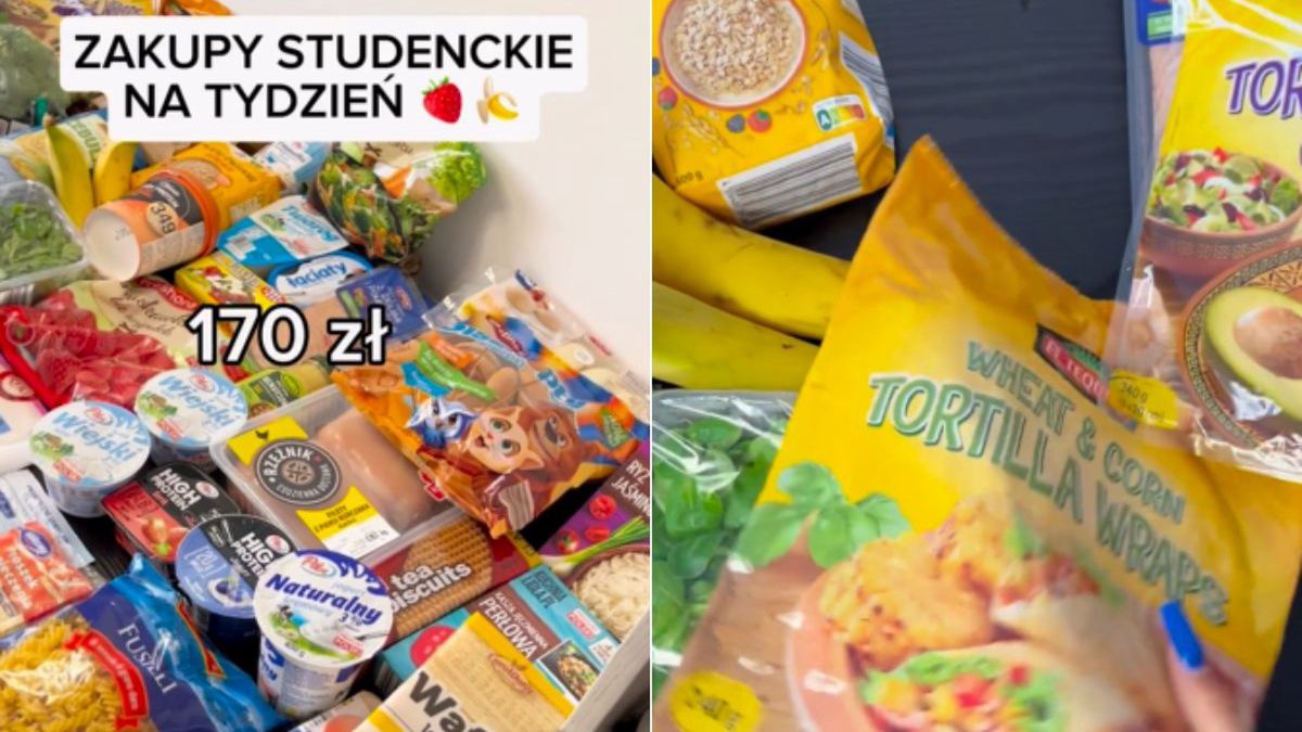 Zakupy studenckie na tydzień - Pyszności