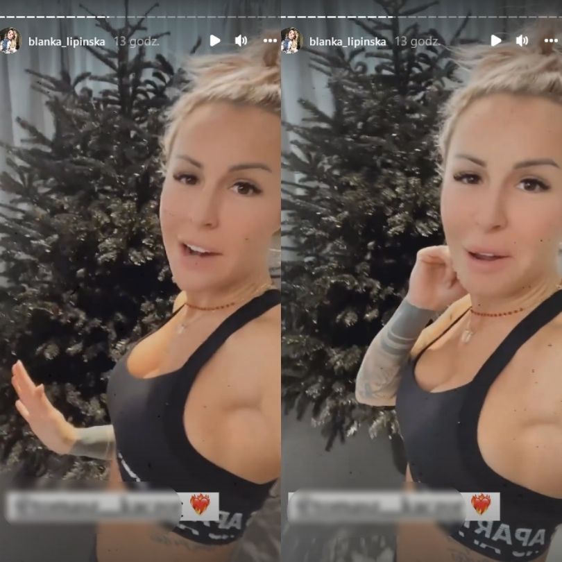 Blanka Lipińska ekscytuje się czarną choinką w nowym mieszkaniu