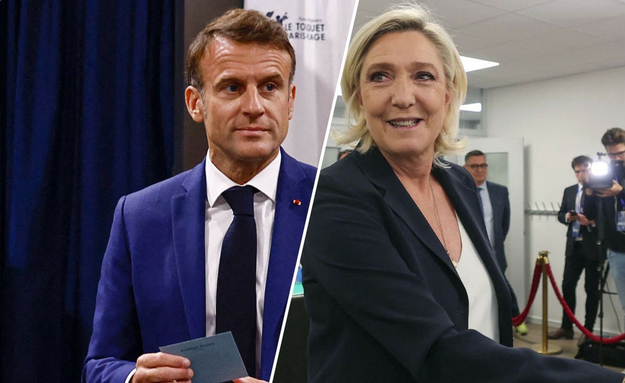 The second round of elections in France. Exit poll results are in.