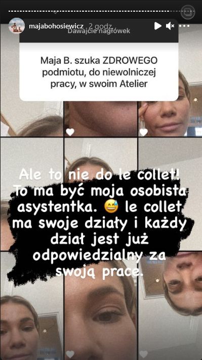 Maja Bohosiewicz odpiera krytykę po zamieszczeniu skandalicznego ogłoszenia o pracę